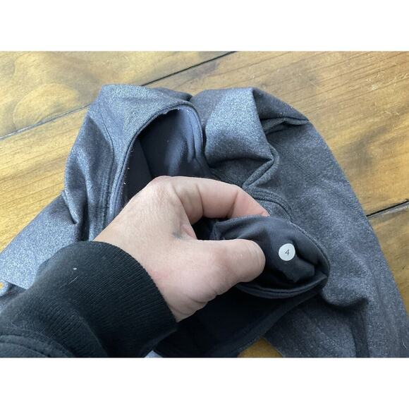 Lululemon Womens Snap Me Up Cropped Leggings Gray Black Low Rise Active Size 4 - Picture 7 of 12